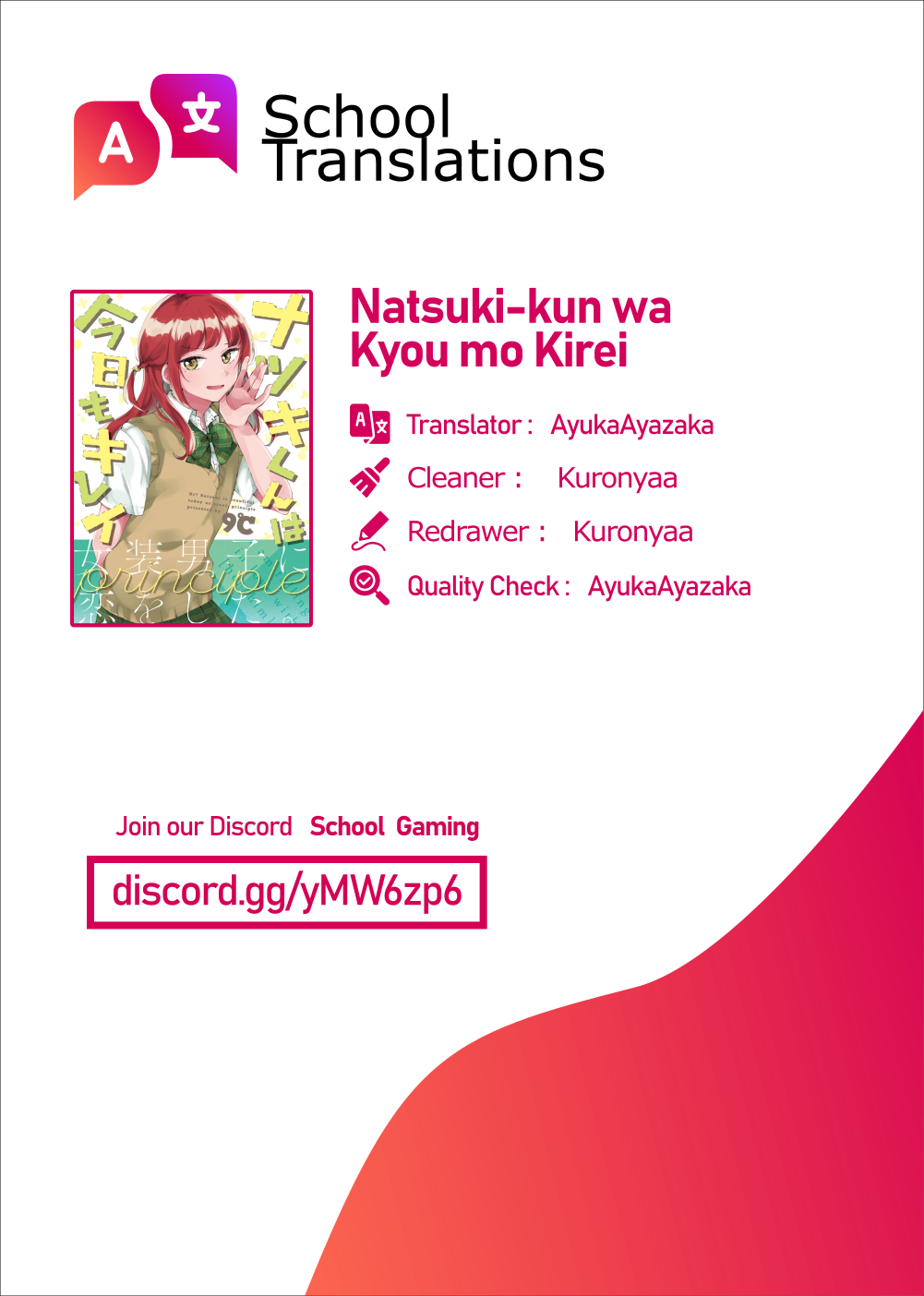 Natsuki-kun wa Kyou mo Kirei Chapter 03 Gambar 1