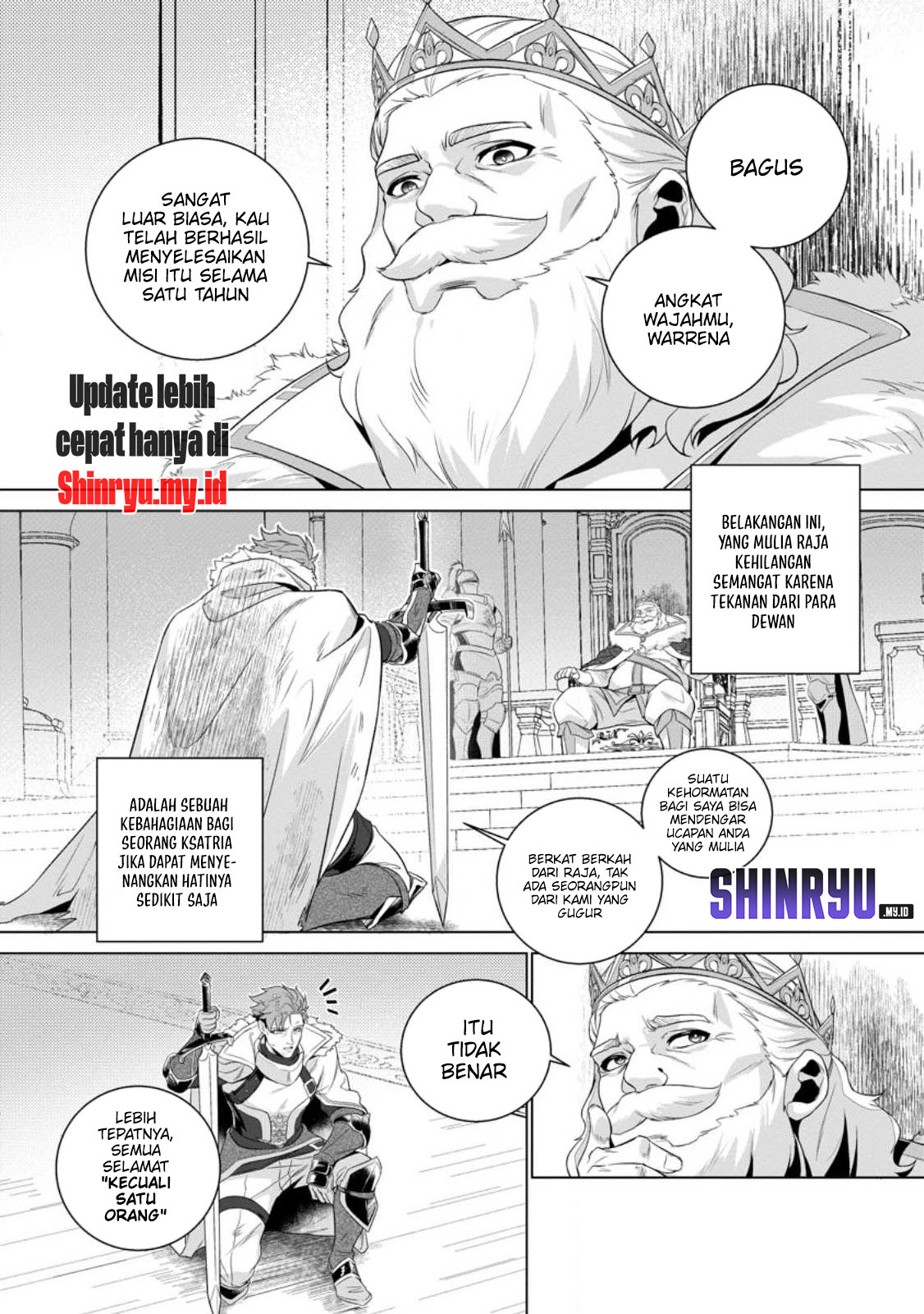 Netorare Tsuihousareta Saikyou Kishi Danchou No Ossan, Katainaka De Eiyuu Ni Matsuriagerareru Chapter 01 Gambar 16