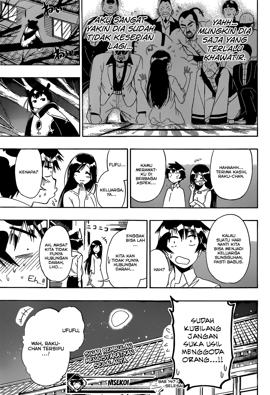 Nisekoi Chapter 147 Gambar 19