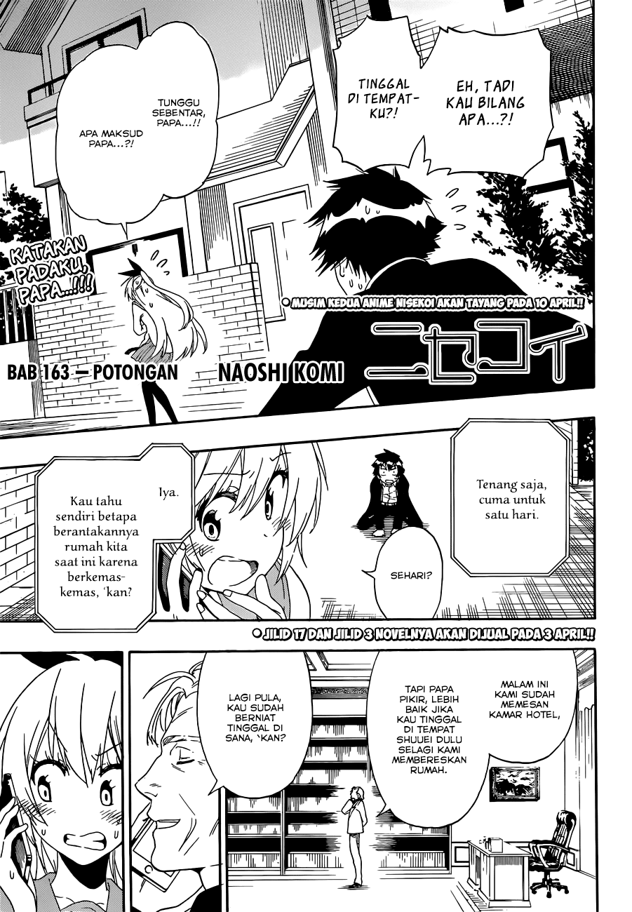 Nisekoi Chapter 163 Gambar 2