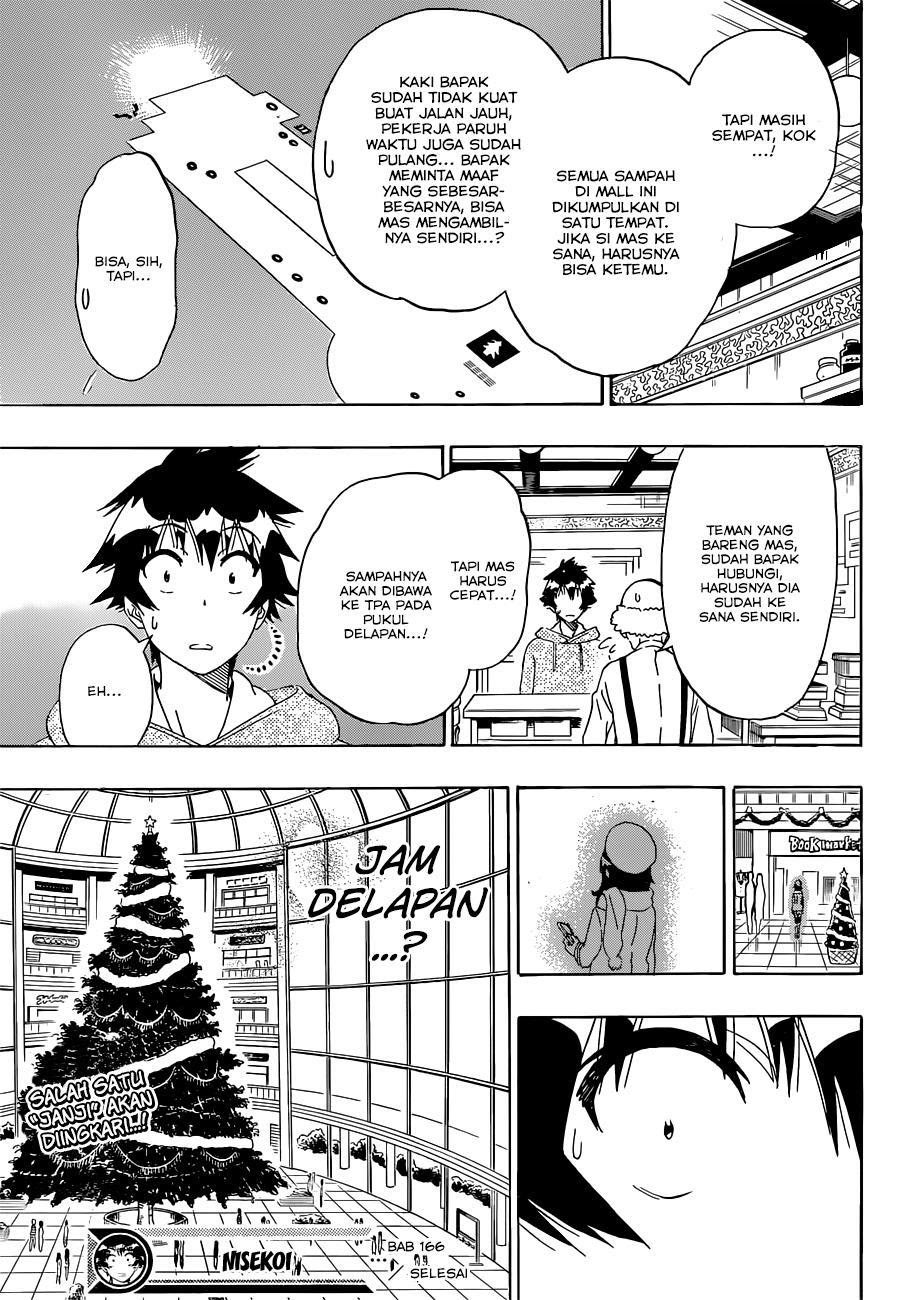Nisekoi Chapter 166 Gambar 18