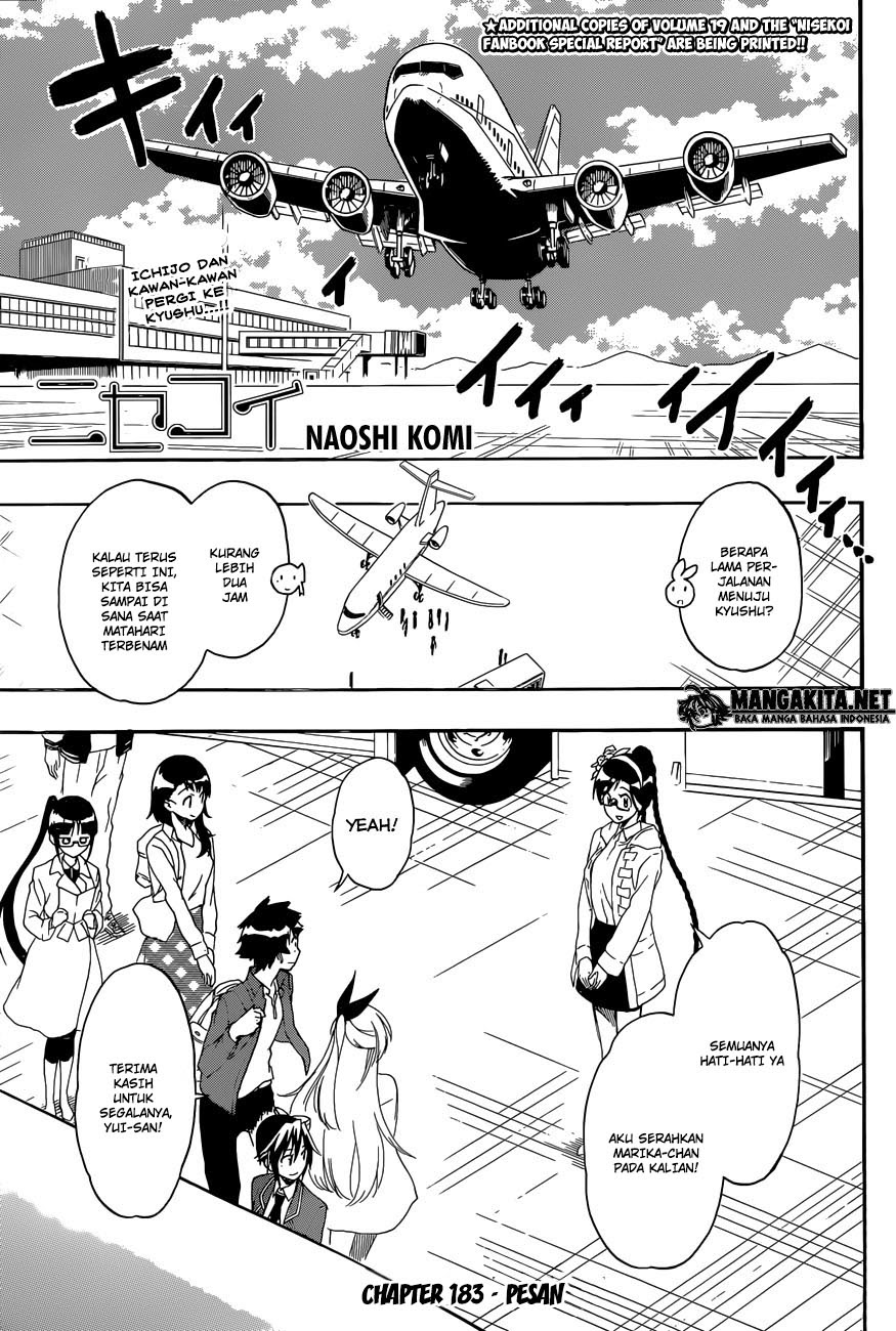 Nisekoi Chapter 183 Gambar 2