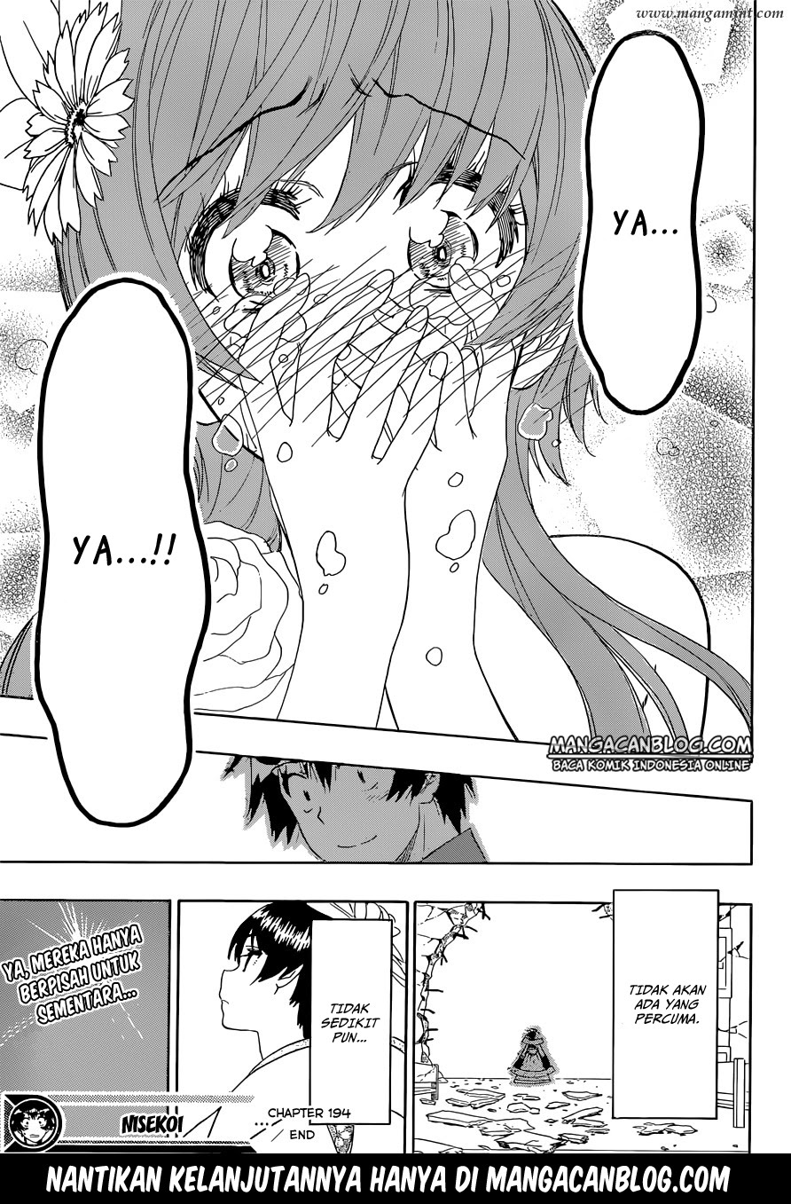 Nisekoi Chapter 194 Gambar 19
