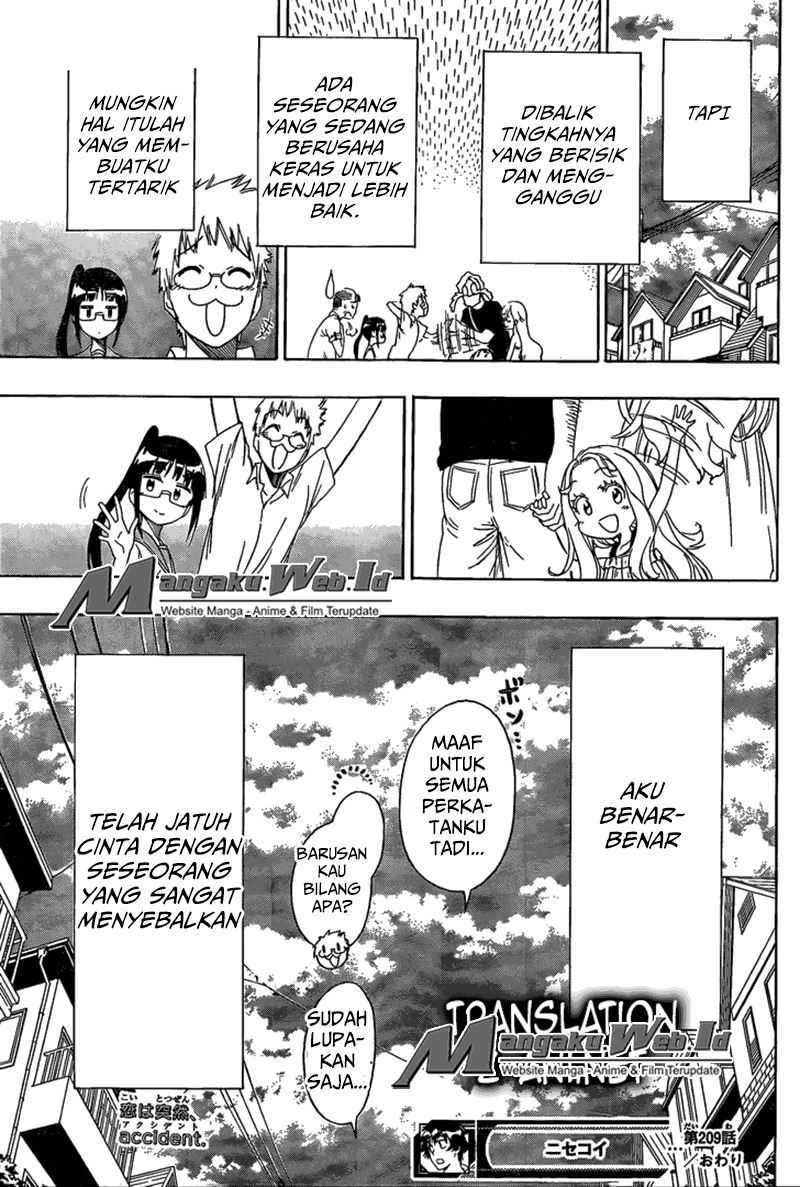 Nisekoi Chapter 209 Gambar 20