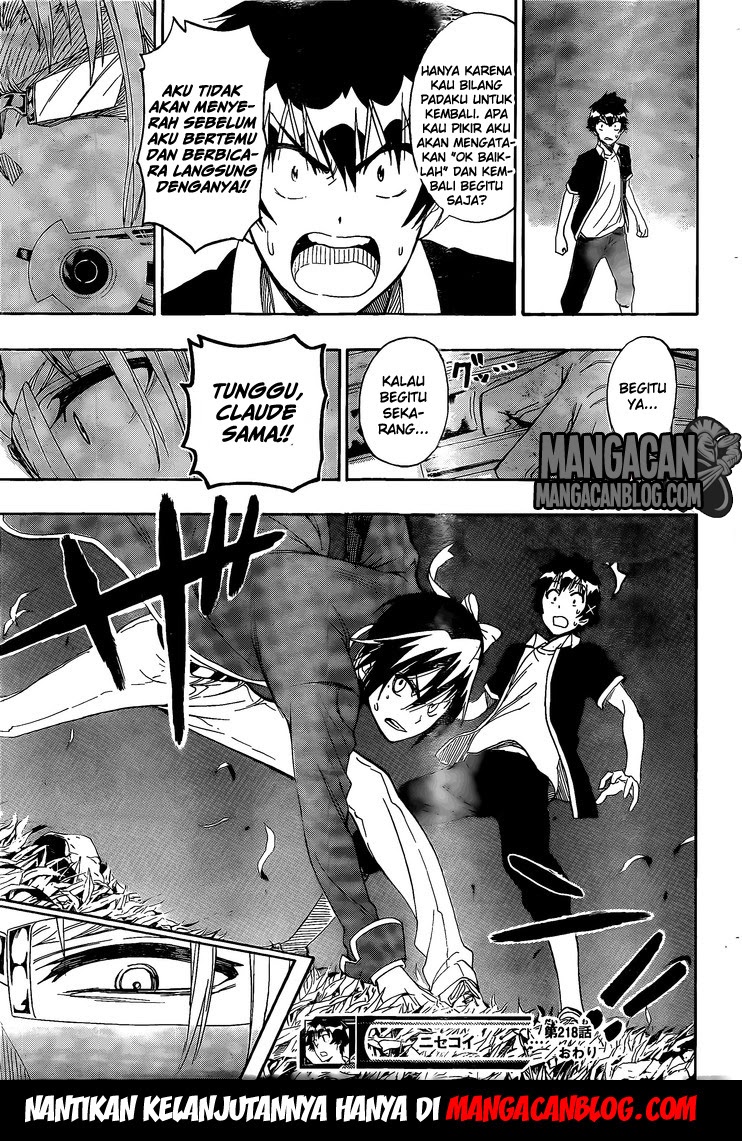 Nisekoi Chapter 218 Gambar 20