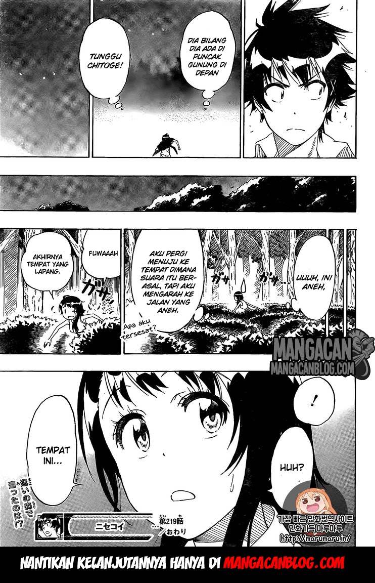 Nisekoi Chapter 219 Gambar 20