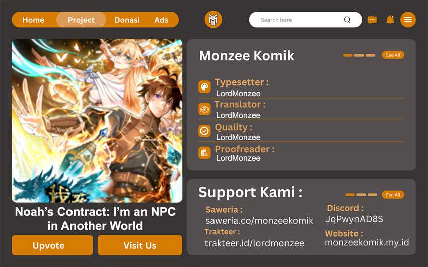 Noah’s Contract: I’m an NPC in Another World Chapter 01 Gambar 1