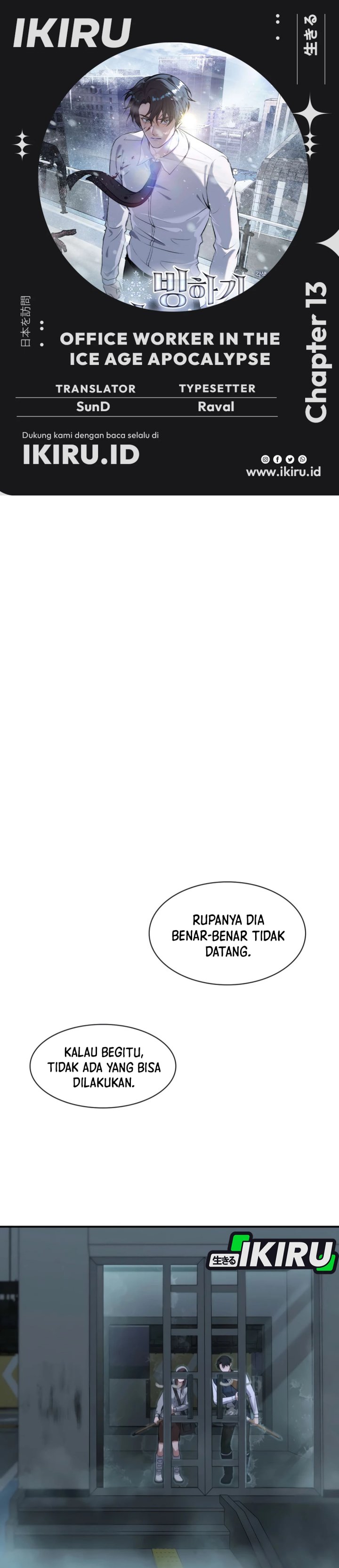 Office Worker in the Ice Age Apocalypse Chapter 13 Gambar 1