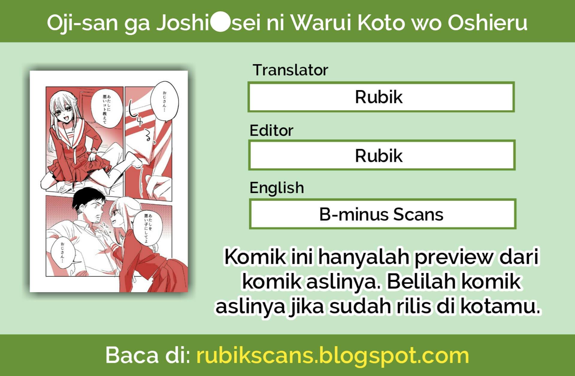 Oji-san ga Joshi●sei ni Warui Koto wo Oshieru (Pre-Serialization) Chapter 01 Gambar 1