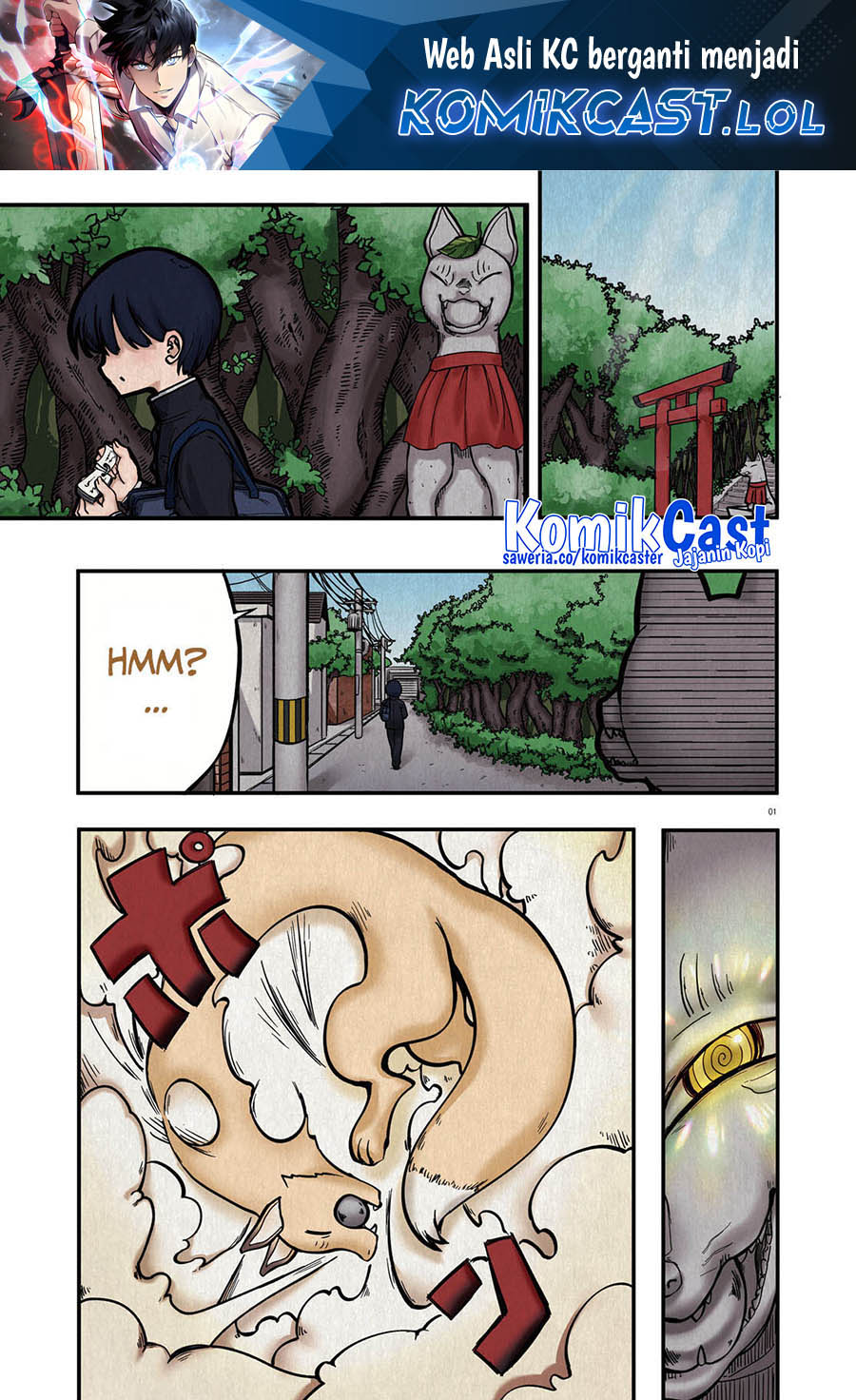 Okitsune Gal Katabami-san Chapter 01 Gambar 2