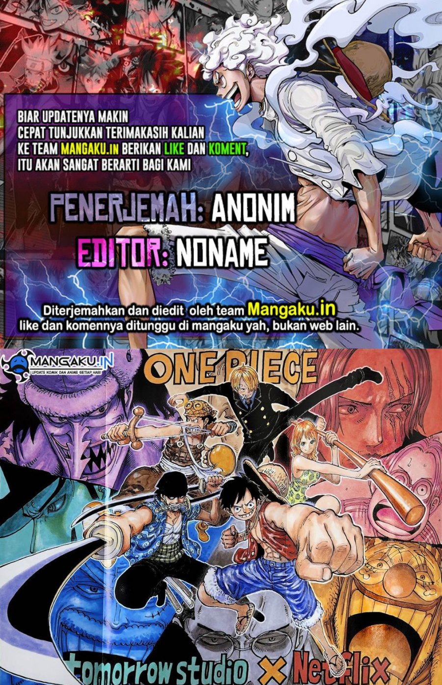 One Piece Chapter 1088 HQ Gambar 1