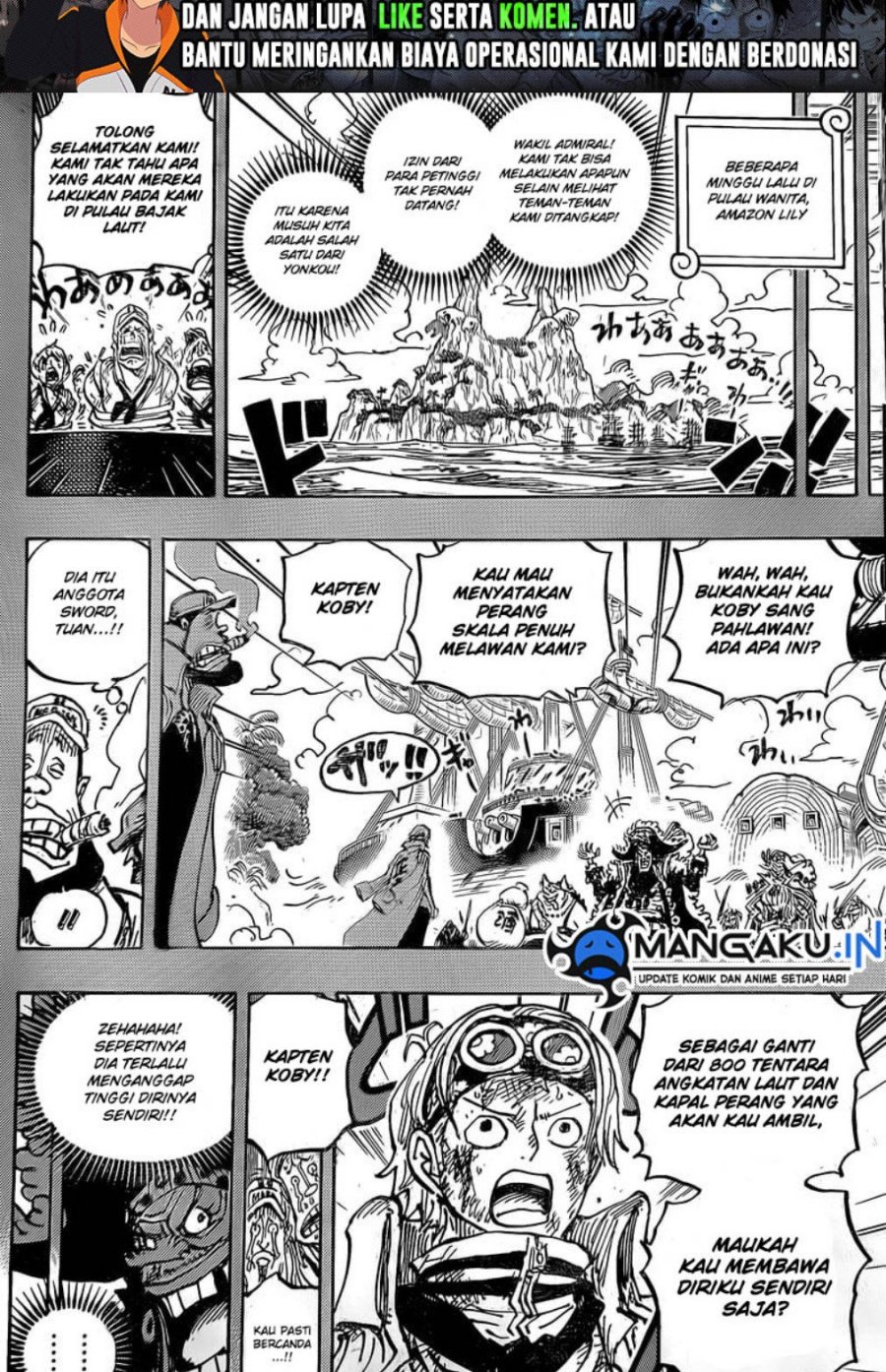 One Piece Chapter 1088 HQ Gambar 3
