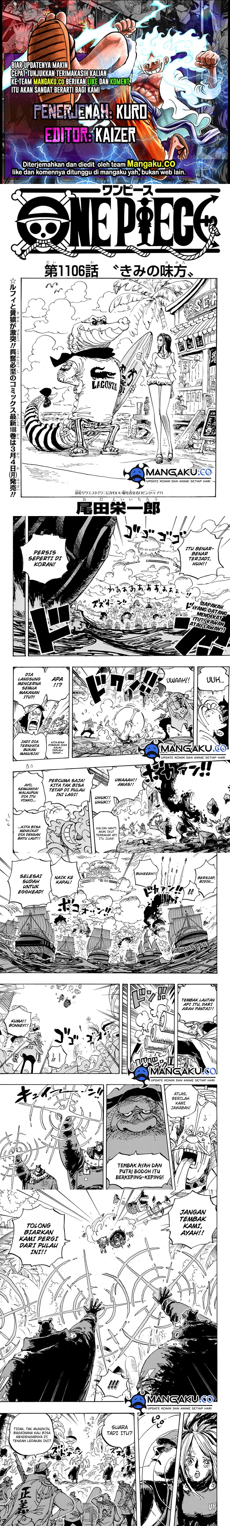 One Piece Chapter 1106 Gambar 1