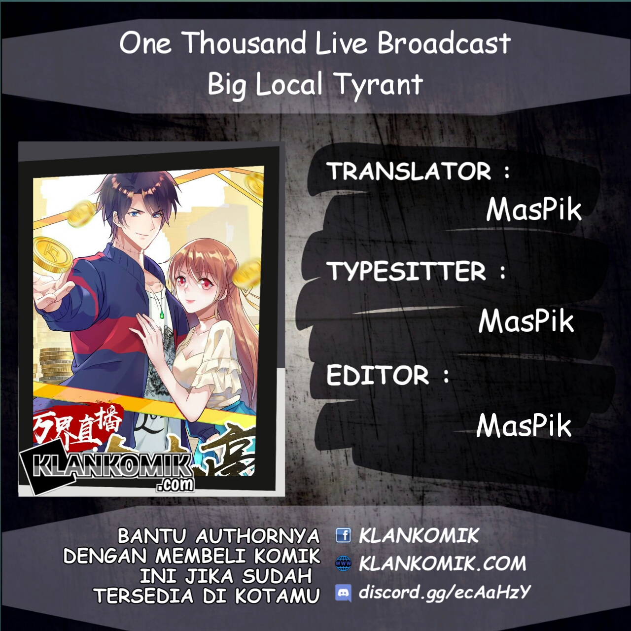 One Thousand Live Broadcast Big Local Tyrant Chapter 01 Gambar 1