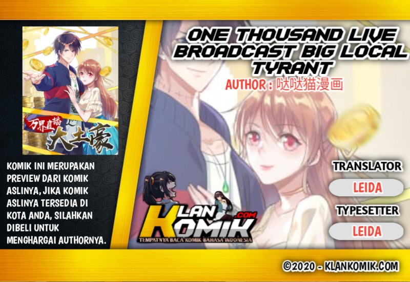 One Thousand Live Broadcast Big Local Tyrant Chapter 63 Gambar 1