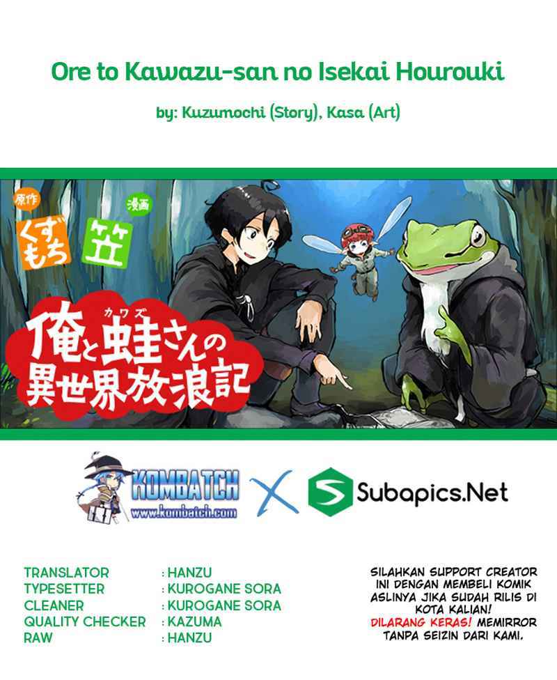 Ore to Kawazu-san no Isekai Hourouki Chapter 06 Gambar 1