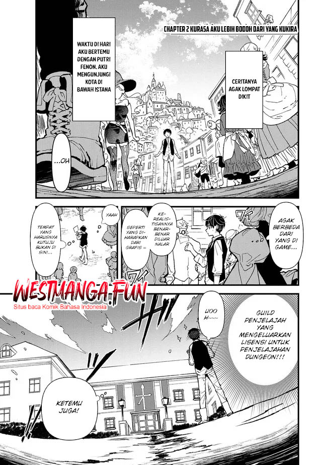 Ore, Yuusha janai desu kara. – VR Sekai no Chouten ni Kunrin Seshi Otoko. Tenseishi, Level 1 no Mushoku kara Restart suru Chapter 02 Gambar 2