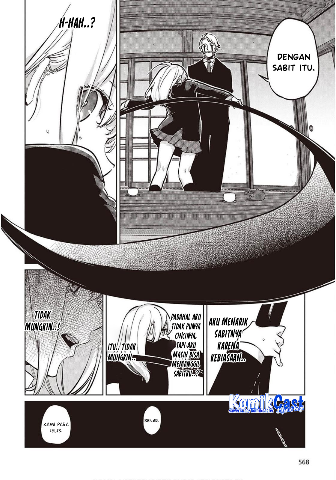 Oroka na Tenshi wa Akuma to Odoru Chapter 98 Gambar 19
