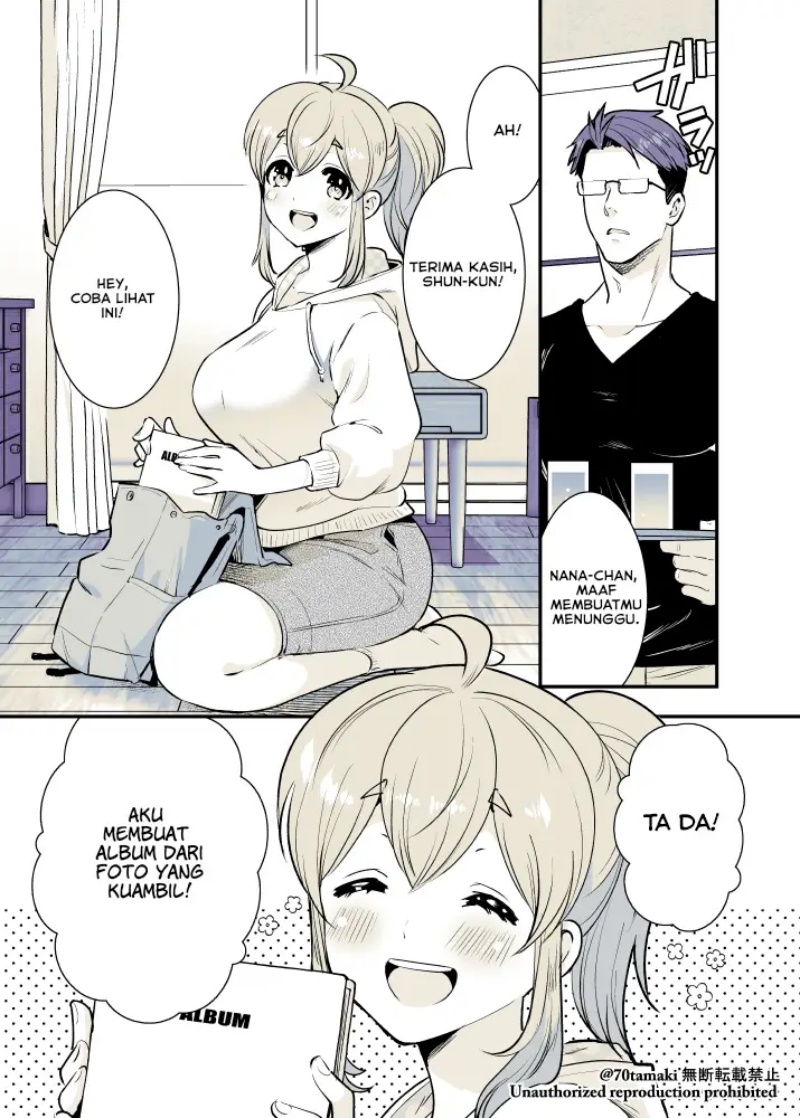 Osananajimi ga Hisabisa ni Saikai Shitara Otagai Kyonyuu ni Natteta Chapter 16 Gambar 2