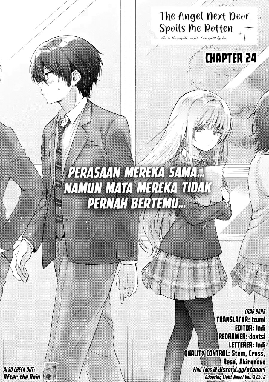 Otonari no Tenshi-sama ni Itsunomanika Dame Ningen ni Sareteita Ken Chapter 24.1 Gambar 1