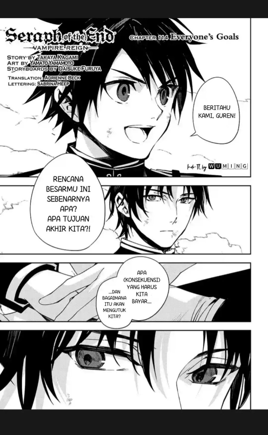 Owari no Seraph Chapter 114 Gambar 1