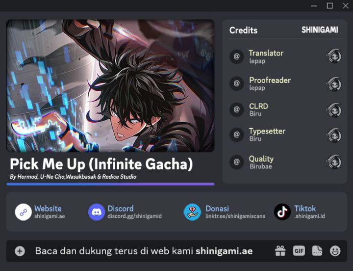 Pick Me Up, Infinite Gacha Chapter 106 Gambar 1