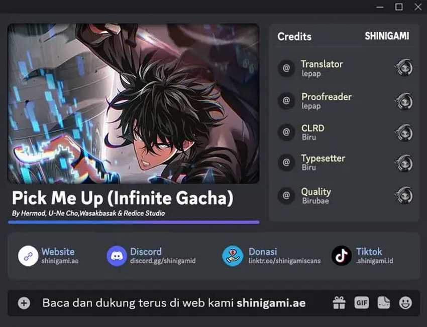 Pick Me Up, Infinite Gacha Chapter 150 Gambar 1