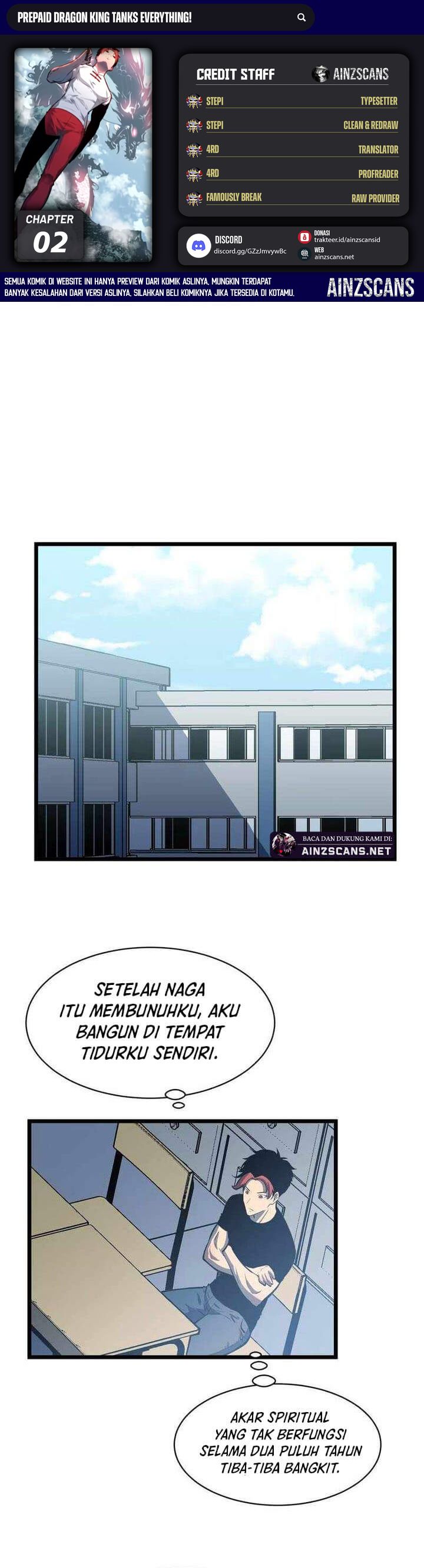 Prepaid Dragon King Tanks Everything! Chapter 02 Gambar 1