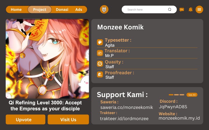 Qi Refining Level 3000 Accept the Empress as your disciple Chapter 03 Gambar 1