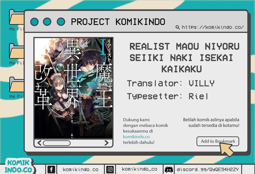 Realist Maou Niyoru Seiiki Naki Isekai Kaikaku Chapter 18 Gambar 1