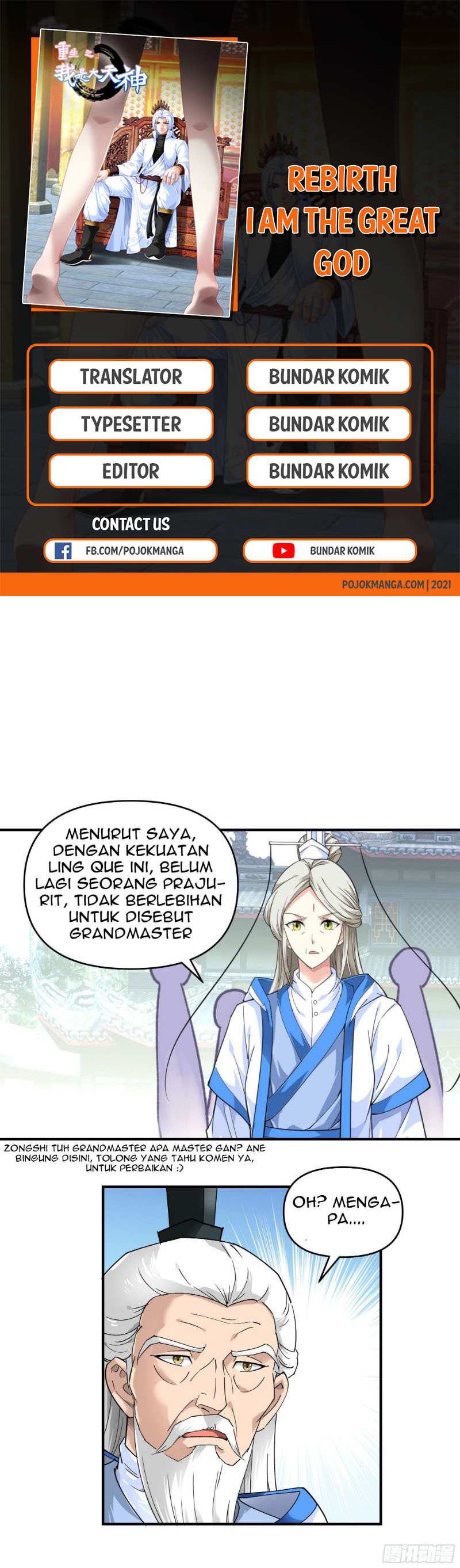 Rebirth I Am The Great God Chapter 50 Gambar 1