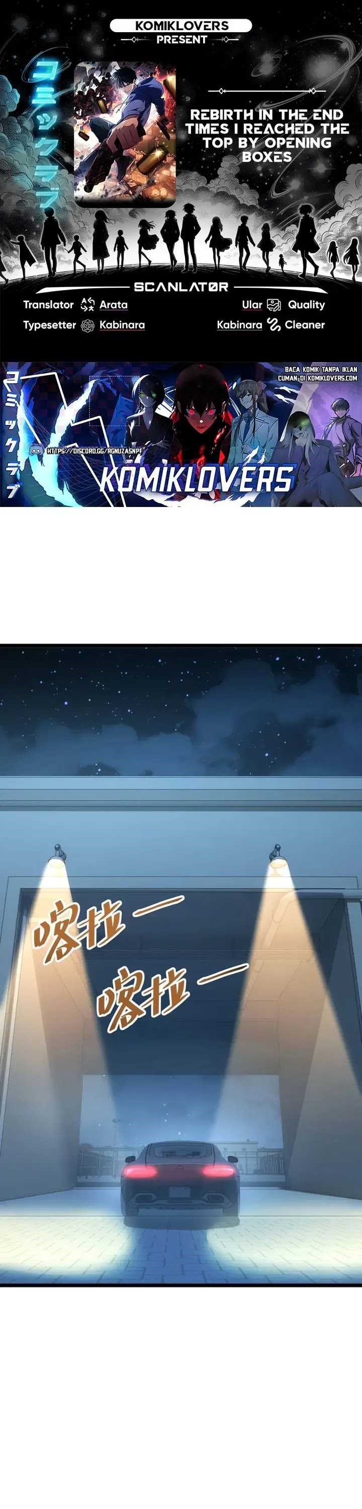 Rebirth in the Apocalypse: I Reach the Top by Opening Boxes Chapter 08 Gambar 1