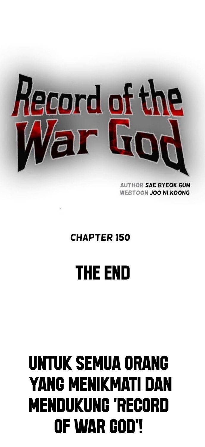 Record of the War God Chapter 150 End Gambar 148