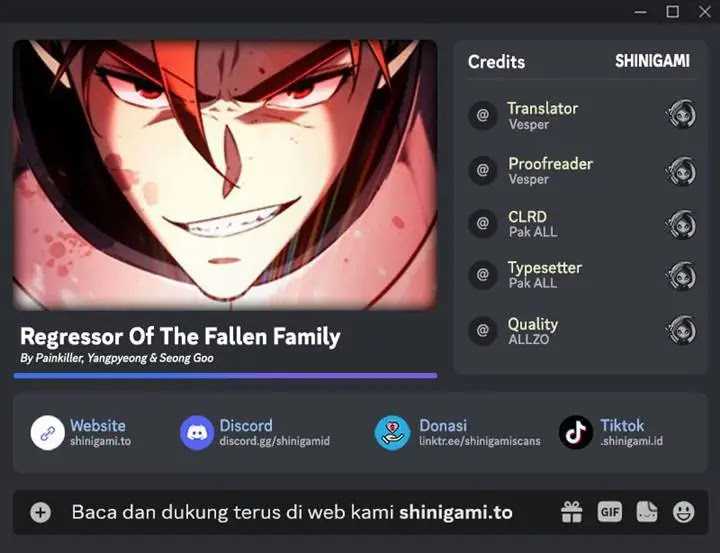 Regressor of the Fallen Family Chapter 85 Gambar 1