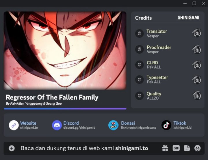 Regressor of the Fallen Family Chapter 92 Gambar 1