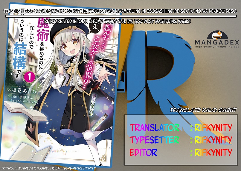 Reincarnated into an Otome Game? Nah, I’m Too Busy Mastering Magic! Chapter 03.1 Gambar 1