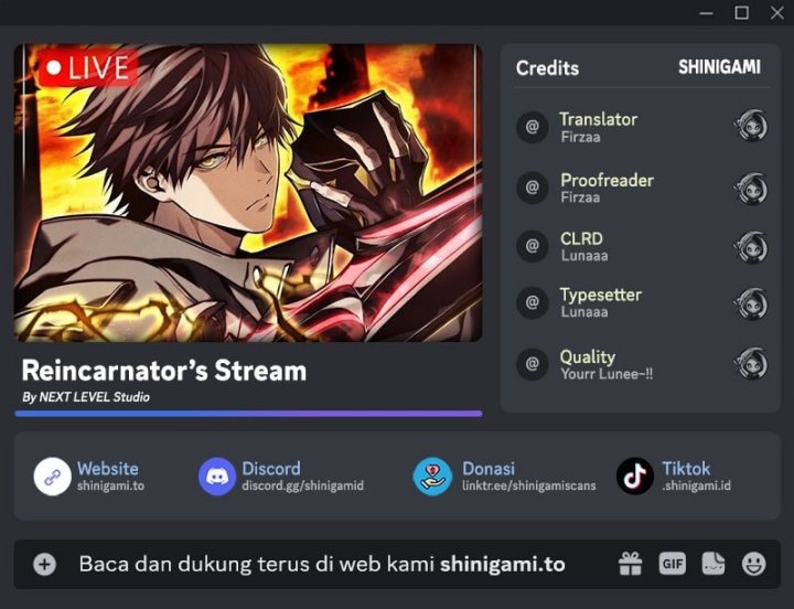 Reincarnator’s Stream Chapter 09 Gambar 1