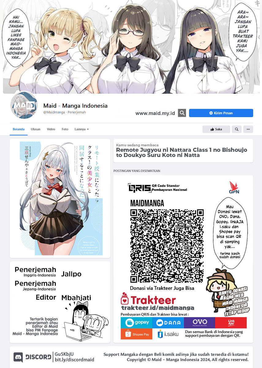 Remote Jugyou ni Nattara Class 1 no Bishoujo to Doukyo Suru Koto ni Natta Chapter 01 Gambar 2