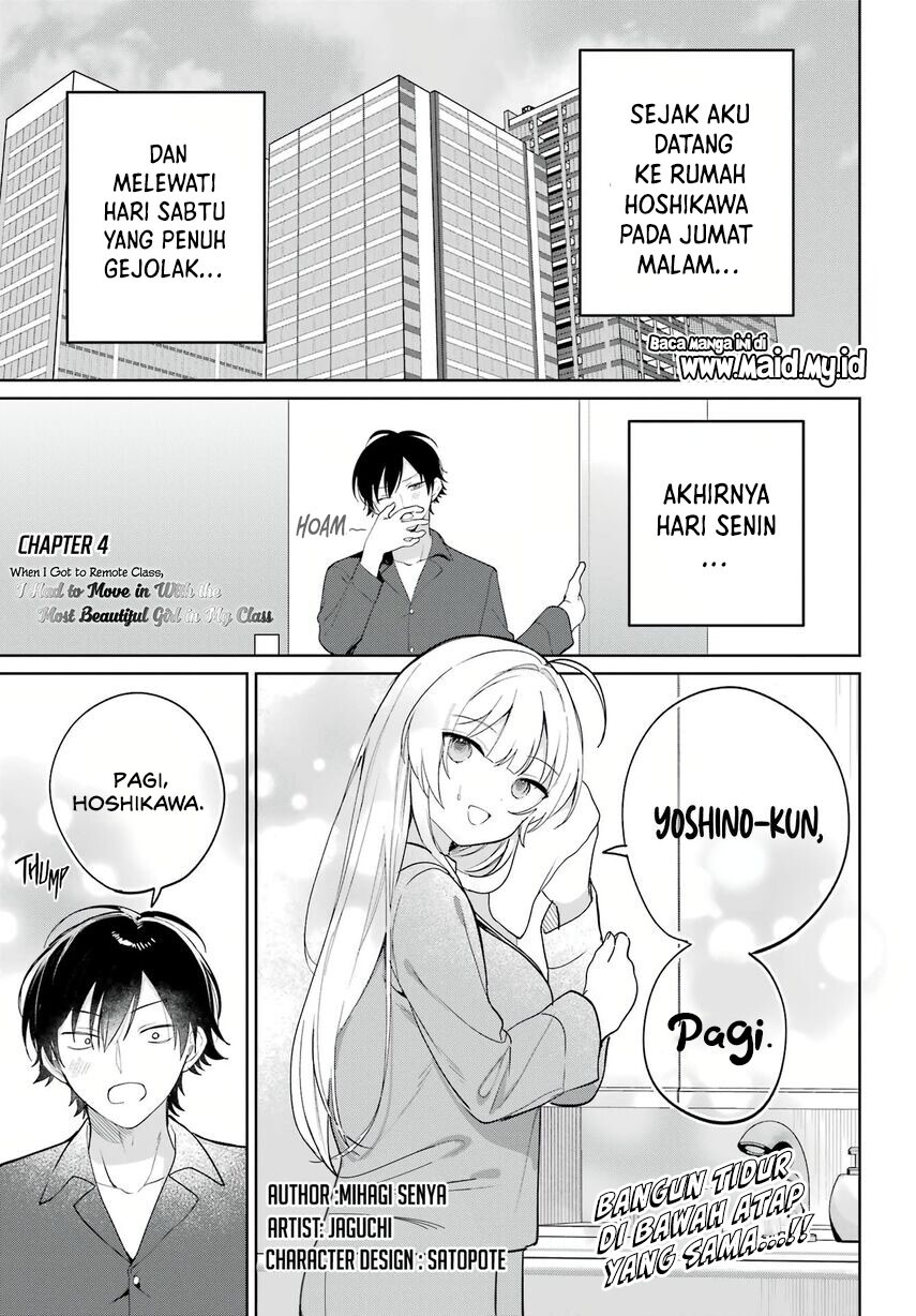 Remote Jugyou ni Nattara Class 1 no Bishoujo to Doukyo Suru Koto ni Natta Chapter 04 Gambar 3
