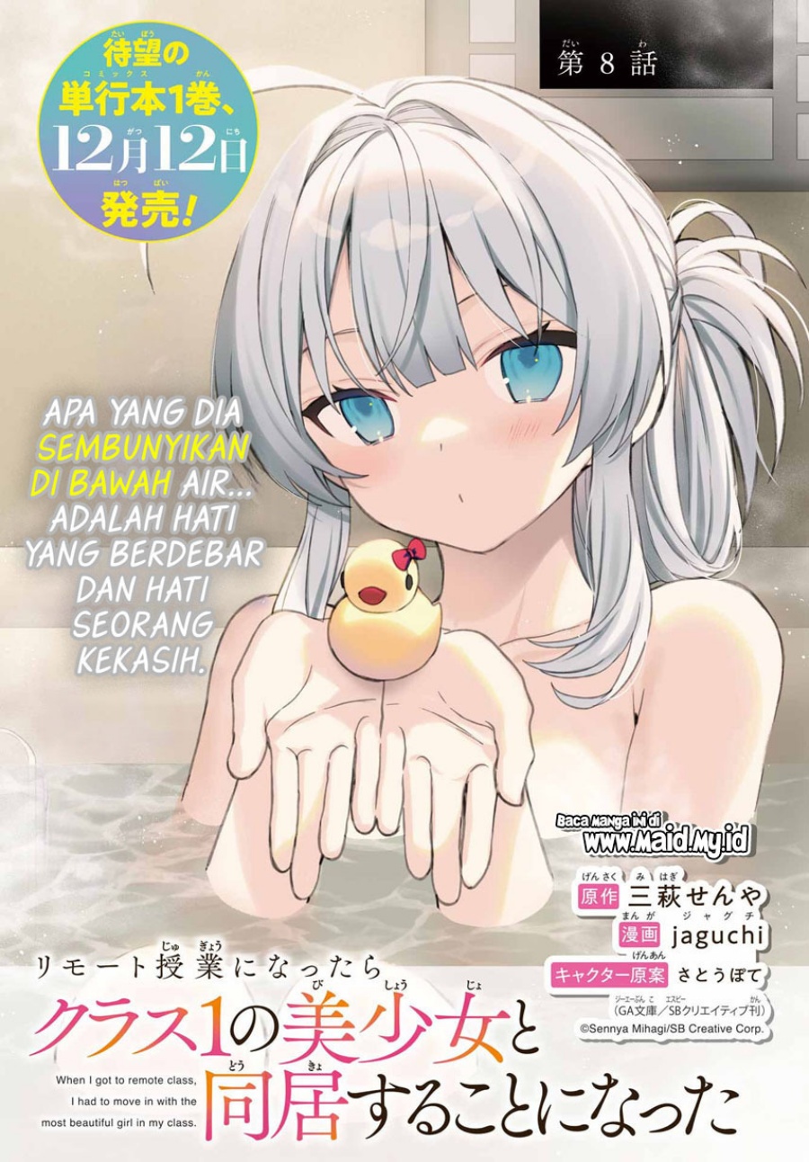 Remote Jugyou ni Nattara Class 1 no Bishoujo to Doukyo Suru Koto ni Natta Chapter 08 Gambar 3