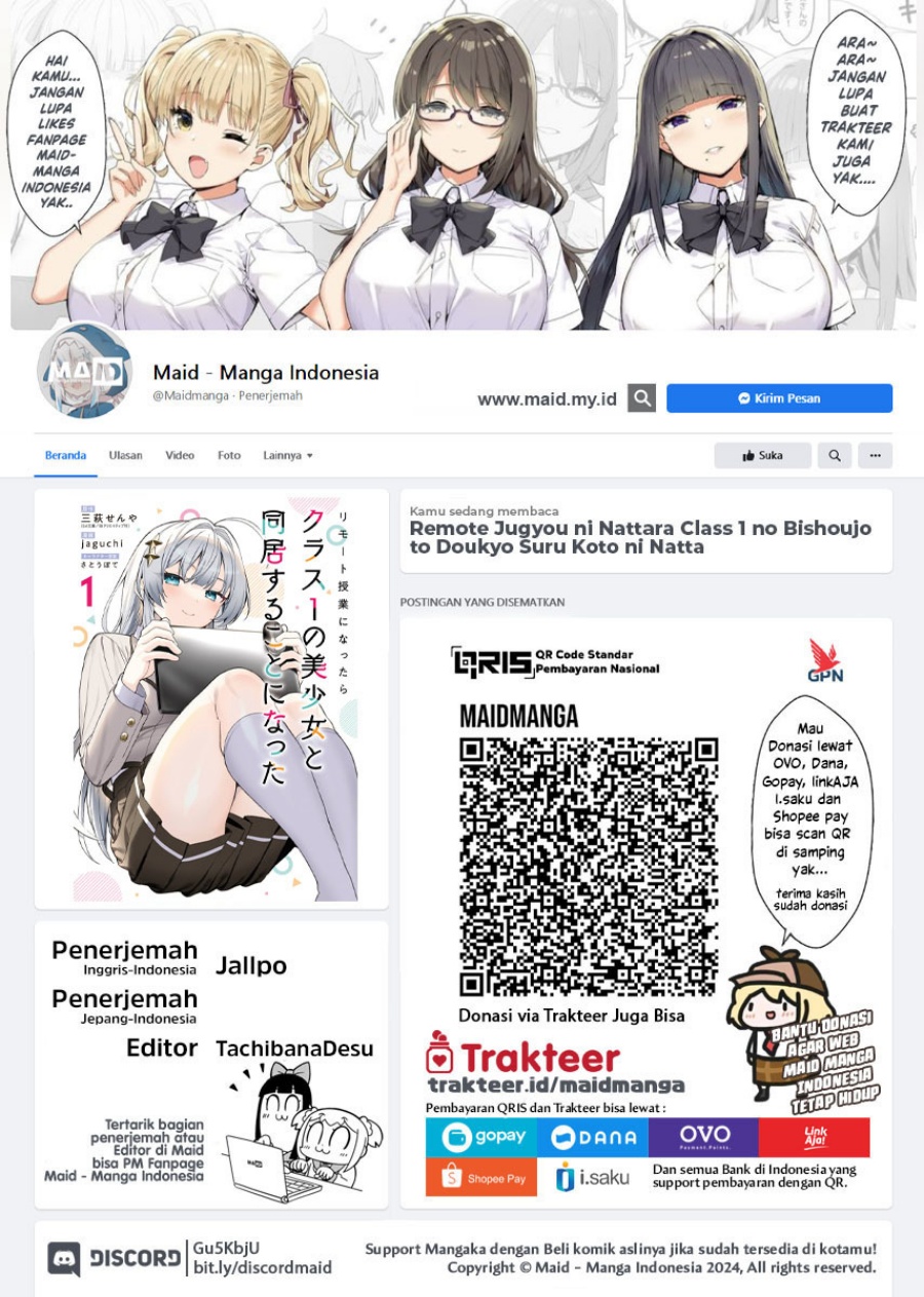 Remote Jugyou ni Nattara Class 1 no Bishoujo to Doukyo Suru Koto ni Natta Chapter 10 Gambar 2