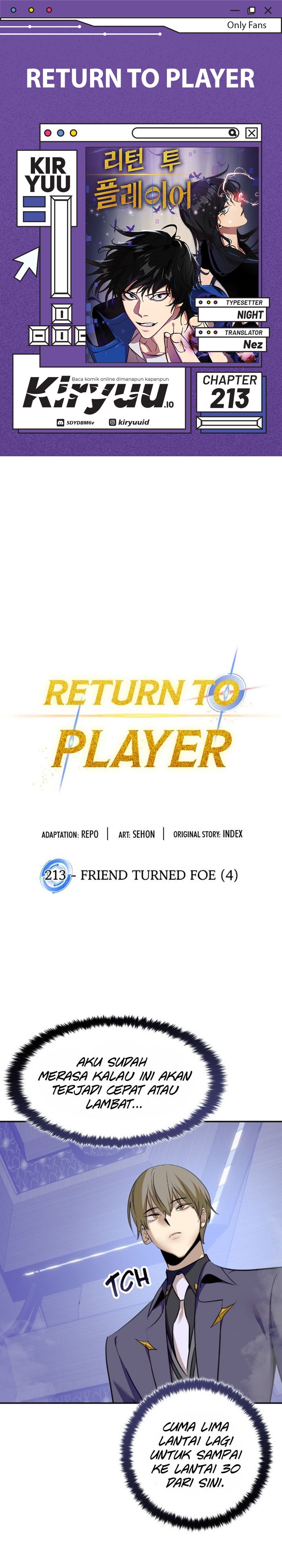 Return to Player Chapter 213 Gambar 1
