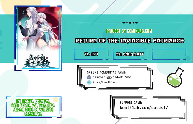 Return of the Invincible Patriarch Chapter 06 Gambar 1