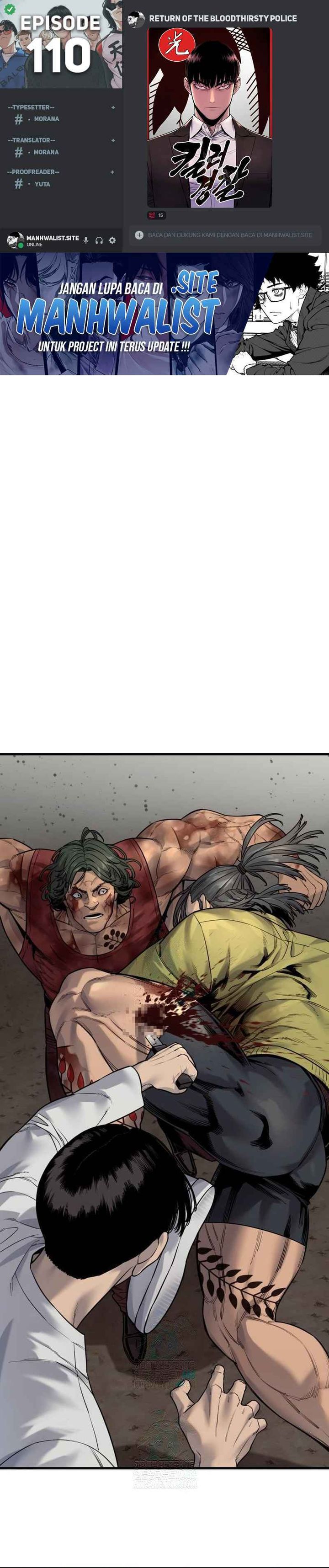 Return of the Bloodthirsty Police Chapter 110 Gambar 1