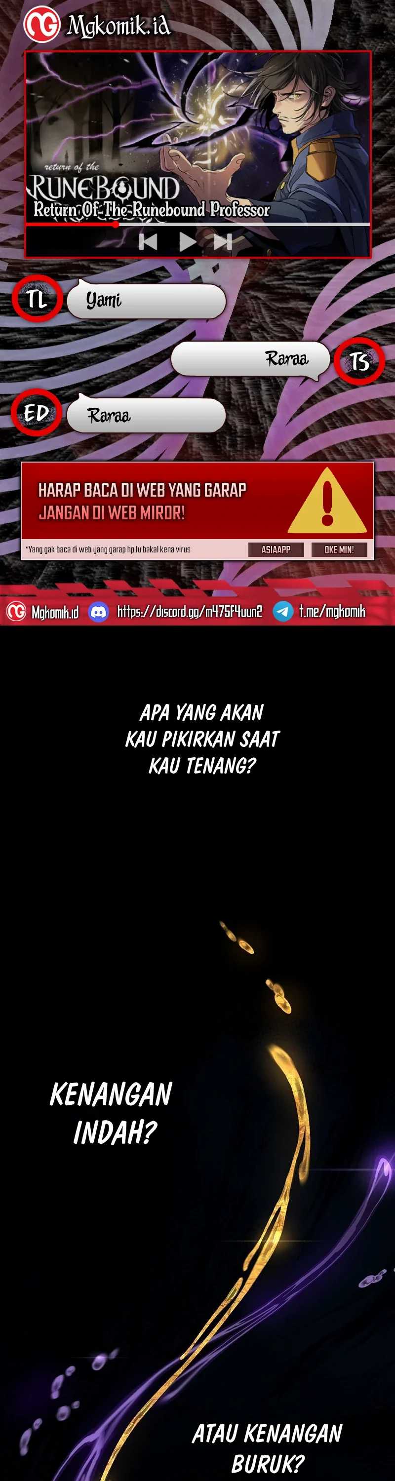 Return of the Runebound Professor Chapter 01 Gambar 1
