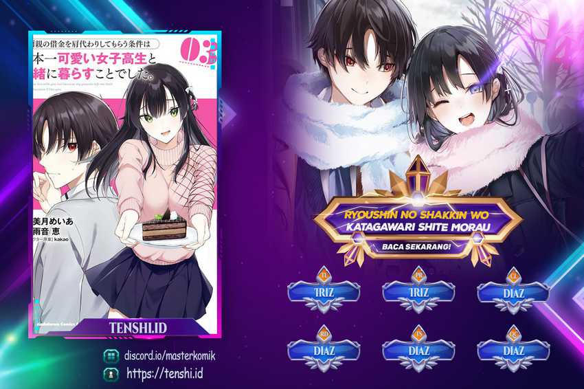 Ryoushin no Shakkin wo Katagawari Shite Morau Jouken wa Nihon’ichi Kawaii Joshikousei to Issho ni Kurasu Koto Deshita Chapter 21 Gambar 1