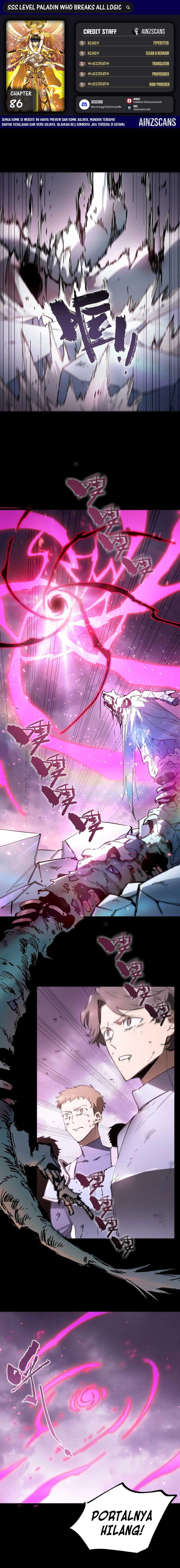SSS-Level Paladin Who Breaks All Logic Chapter 86 Gambar 1
