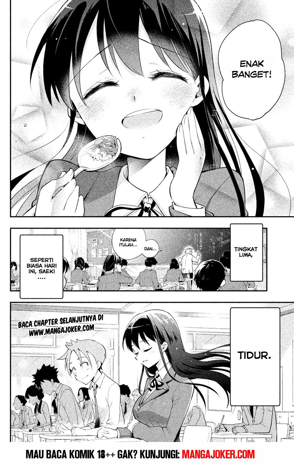 Saeki-san wa Nemutteru Chapter 09 Gambar 18
