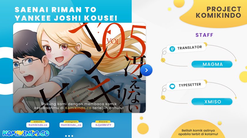 Saenai Riman to Yankee Joshi Kousei Chapter 20 Gambar 1