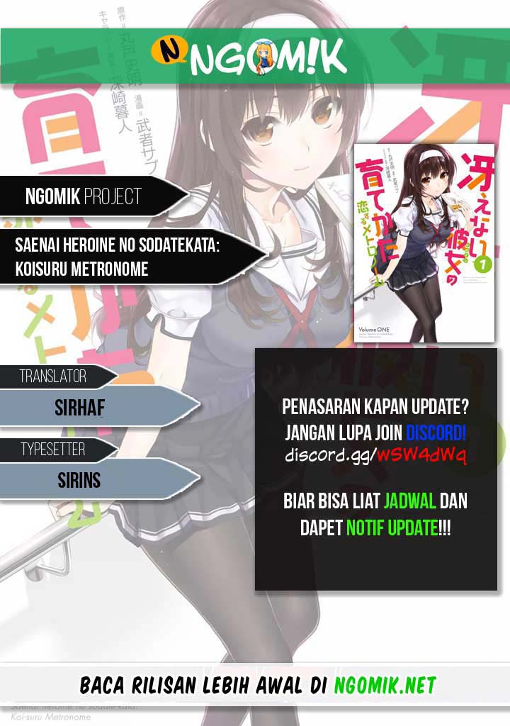 Saenai Heroine no Sodatekata: Koisuru Metronome Chapter 50 Gambar 1